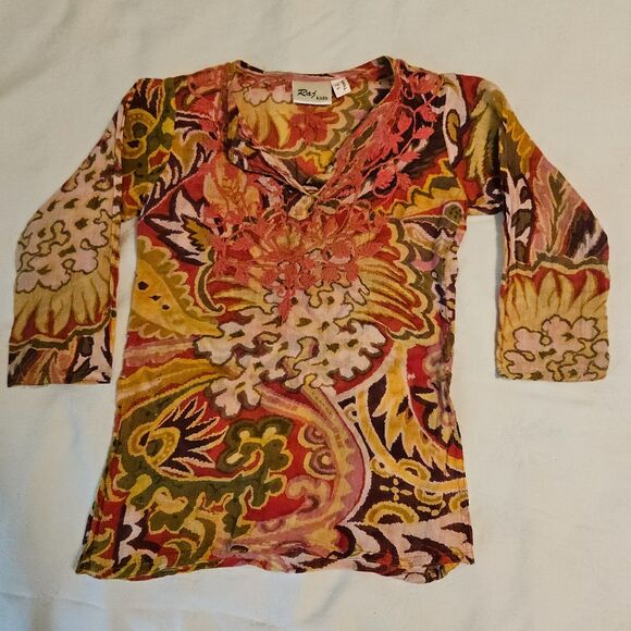 Raj Kids Adorable Bohemian Ethnic Inspired Colorful Tunic - Size 1-2 Years - Picture 11 of 13